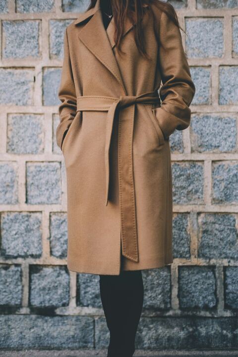 Camel wool coat